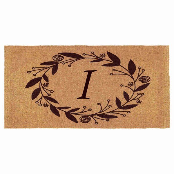 Calloway Mills Monogram Door Mat, Coir, Black, Natural, 36 in W x 72 in L 103363672I - main
